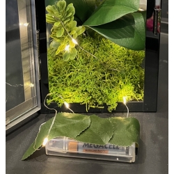 LAMPION latarenka ze storczykami i lampkami LED